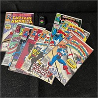 Captain America Copper Age Comic lot w/newsstands