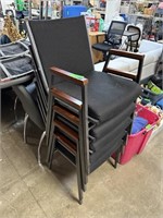 LOT OF 5 NICE STACKING CHAIRS