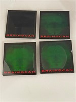 Vintage Brainscan Pins Set of 4