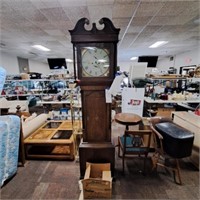 Antique Whitaker Wood Grandfather Clock