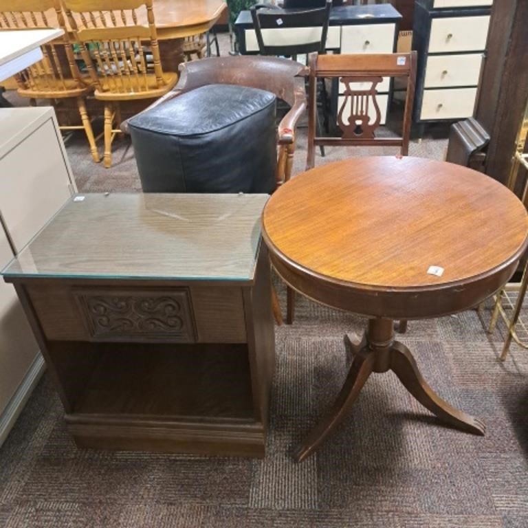 Table, chairs, Night Stand, Footstool