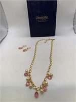 DEIDRE HALL COLLECTION NECKLACE & PIERCED EARRINGS