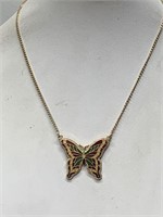 SARAH COVENTRY CLOISONNE BUTTERFLY PENDANT