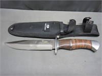 Mossy Oak Wood Handled Knife and Sheath