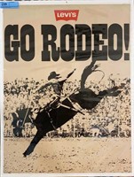 LEVI'S "GO RODEO" ADVERTISING POSTER