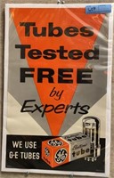 "TUBES TESTED FREE BY EXPERTS" ADV. POSTER
