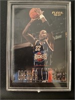 1996 FLEER CLYDE DREXLER ROCKETS BASKETBALL CARD