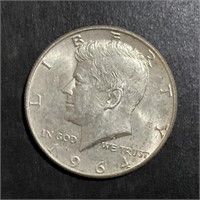 1964 KENNEDY SILVER HALF DOLLAR