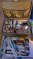 Sewing Box and Contents