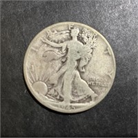 1945 STANDING LIBERTY SILVER HALF DOLLAR