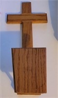Cross Napkin Holder, Wooden 13" tall