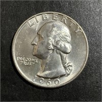 1960-D WASHINGTON SILVER QUARTER