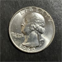 1960-D WASHINGTON SILVER QUARTER