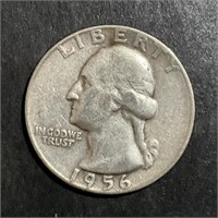 1956 WASHINGTON SILVER QUARTER