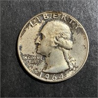 1964-D WASHINGTON SILVER QUARTER