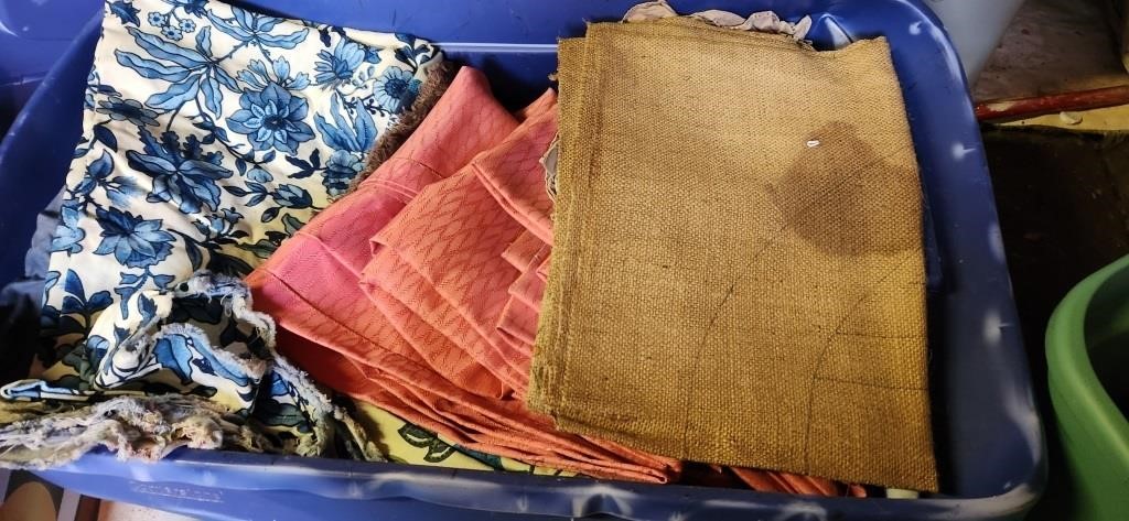 Giant Tote of Vintage Fabric