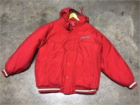 RED TAMPA BAY BUCCANEERS PUFFY COAT XL