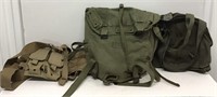 LOT OF MILITARY BAGS