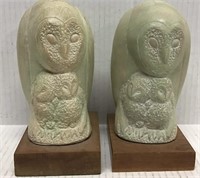 SCHULLER OWL BOOKENDS