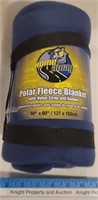 Polar Fleece Blanket 50" X 60" (Navy)