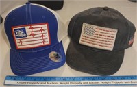 2 Baseball Hats "Truck Flag and Grey Flag"