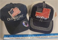 2 Baseball Hats "Blue Glory and Blue Glory"