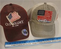 2 Baseball Hats "Red Glory and Grey Glory"