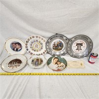 7 Vintage Wall Decor Collectable Plates