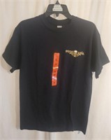 Black T-Shirt Size M "Diesel Life Black/Orange"