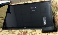 LG Flat Screen TV with Remote, Sony Blu-Ray Player