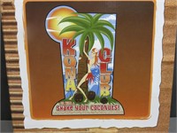 Kona Club Lighted Tiki Bar Sign New