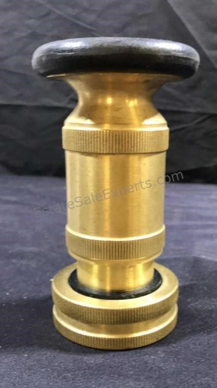 Commercial fire hose nozzle. Brass. 2in.