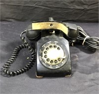 Vintage western rotary table telephone with