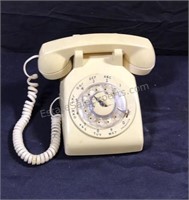 Vintage AT&T rotary table telephone.