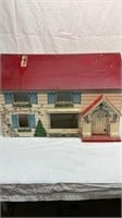 Antique wood doll house