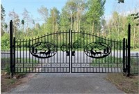 NEW 20' Bi-Parting Gate with Deer