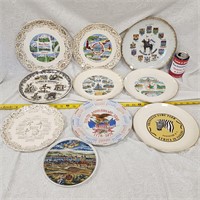 10 Vintage Collectable Wall Decor Plates