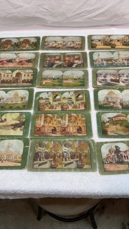 18 stereoscope viewing cards