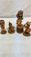 Toddler American Indian mini figures