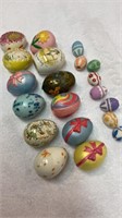 Handpainted ceramic eggs