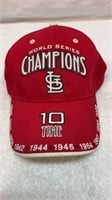 St. Louis Cardinals 10 time champions hat