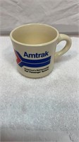Amtrak train coffee cup