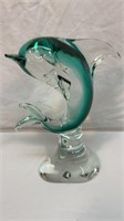 Art glass dolphin