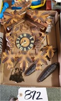 Cuckoo Clock, Pendulum, Weights, Clock Parts