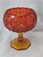 Vintage L.E Smith Glass Amberina, Cadmium (UV