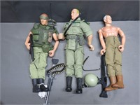 3 12" Military Figures GI Joe Universal Peacekee