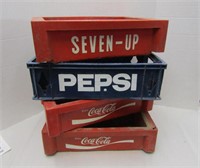 Plastic Seven up, Coca-cola & Pesi Crates