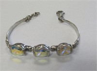 .925 Silver Bracelet  W/StoneS