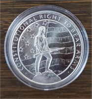 1 oz Silver 2nd Amendment Right to Bear Arms Round