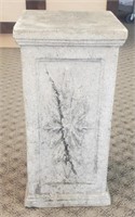 Faux Stone Pillar Plant Stand